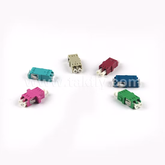 LC/Upc to LC/Upc Duplex Single Mode Plastic Fiber Optic Adapter