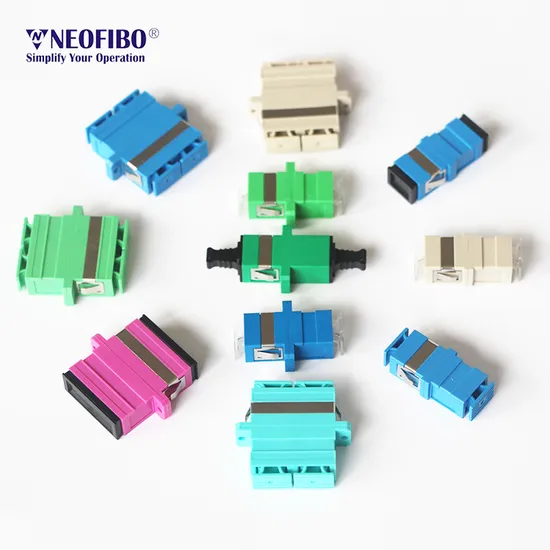 NEOFIBO SC DX Adapter Duplex Adapter Multimode 62.5 Om4 Om3 Duplex Adapter Optical Cable Adapter Fiber Adapters Patch Cord Adapter Fiber Optic Cable Adapter